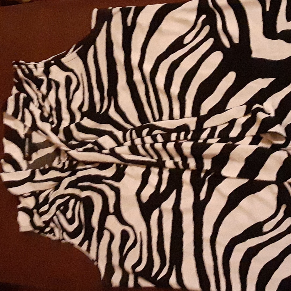 Liz Claiborne Career size large zebra striped